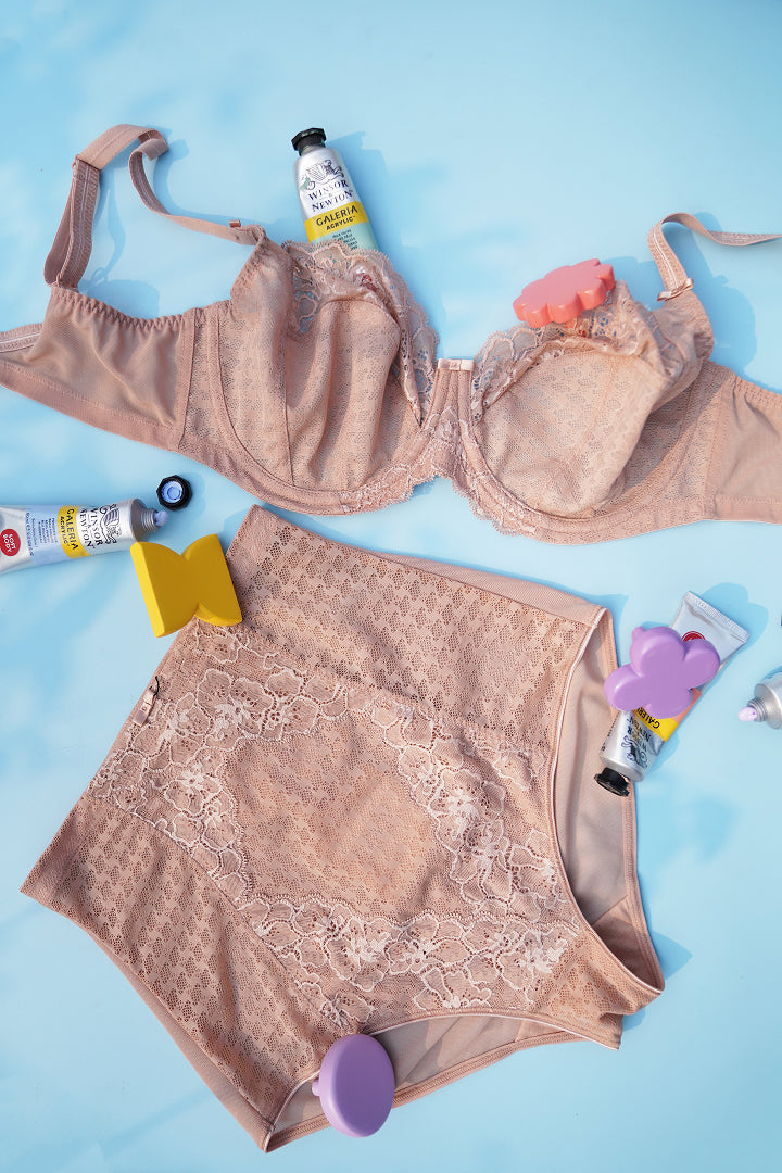 Panache Envy Full Cup, an unpadded full-cup bra, worn as a set
